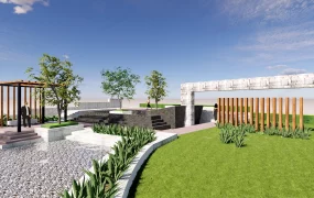 Small Pergola In Park