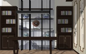 Traditional Chinese Home Office Idea