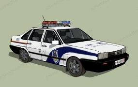 Chinese Police Car