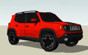 Red Jeep Compass