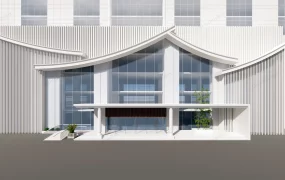 Hotel Main Entrance Door