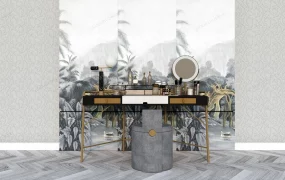 Mid Century Modern Makeup Vanity