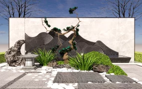 Chinese Garden Landscaping Feature Wall