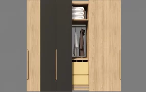 Modern Wood Wardrobe