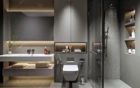 Dark Grey Modern Bathroom
