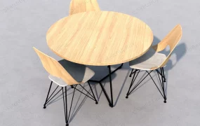 4 Piece Round Dining Set