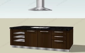 Kitchen Island And Hood