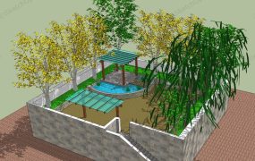 Small Terrace Garden Landscaping Idea