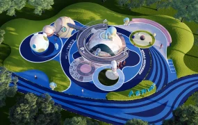Space Themed Children's Playground