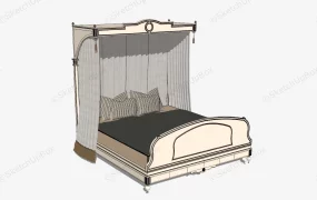Bed With Curtain