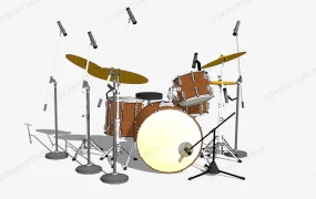 4 Piece Drum Set