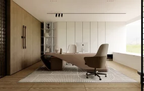 Luxury Minimalist Home Office Interior Design