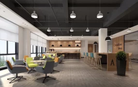 Modern Industrial Office Breakout Area SketchUp 3D Model