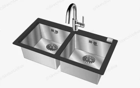 Double Bowl Kitchen Sink