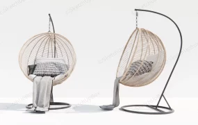 Rattan Hanging Egg Chair With Stand