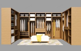 U Shaped Wardrobe Design