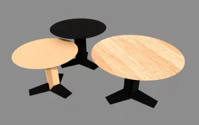 Trio Of Nesting Cafe Tables