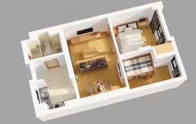 2 Bedroom Apartment Floor Plan