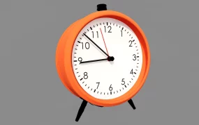 Orange Alarm Clock