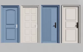 Modern And Classical Interior Entrance Doors Collection SketchUp 3D Model