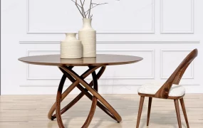 Contemporary Mid Century Modern Dining Table Set