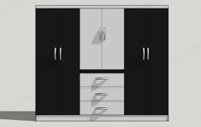 Modern Black And White Wardrobe