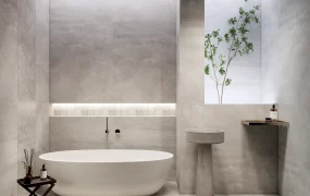Wabi Sabi Modern Bathroom