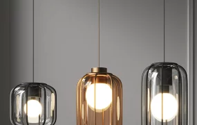 Modern Mid Century Cage Pendant Lights