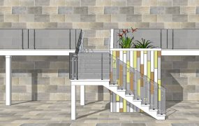 Apartment Stairs and Railing