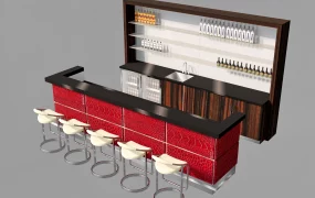 Modern Commercial Bar Setup