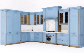 Classic Blue Kitchen Cabinets