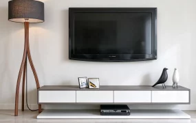 Modern Living Room TV Unit And Media Console SketchUp 3D Model