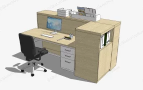 Office Desk And Filing Cabinet