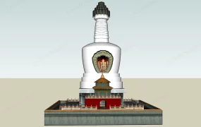 Indian Buddhist Pagoda