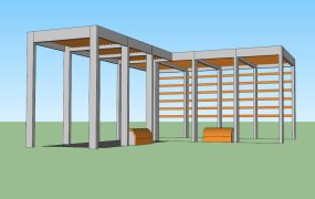 L Shaped Pergola