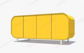 Yellow TV Stand