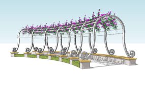 Climbing Rose Pergola Walkway