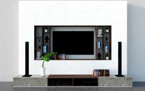 Contemporary Tv Wall Unit