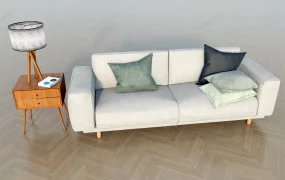 Sofa And Side Table