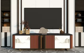 Chinese Style Tv Wall Unit