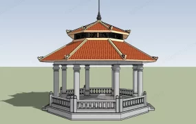 Double Roof Octagon Gazebo
