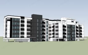 Modern Style Apartment Building