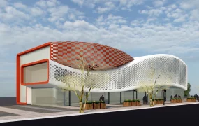 Modern Colorful Office Building