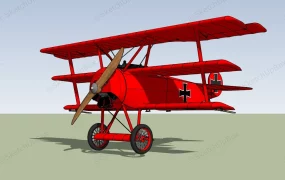 German Fokker Dr.I Fighter Aircraft