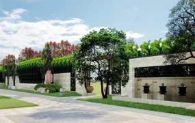 Outdoor Garden Wall Idea