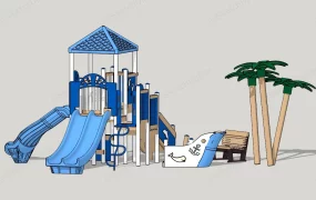Blue Playground Set