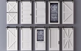 Comprehensive White Sliding Barn Doors Collection