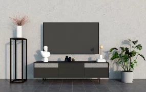 Minimalist Black Tv Stand