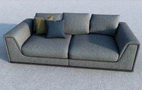 Upholstered Fabric Loveseat