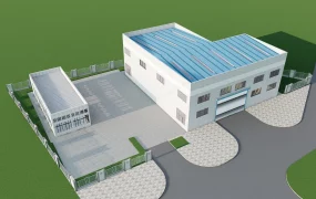 Modern Industrial Building Complex